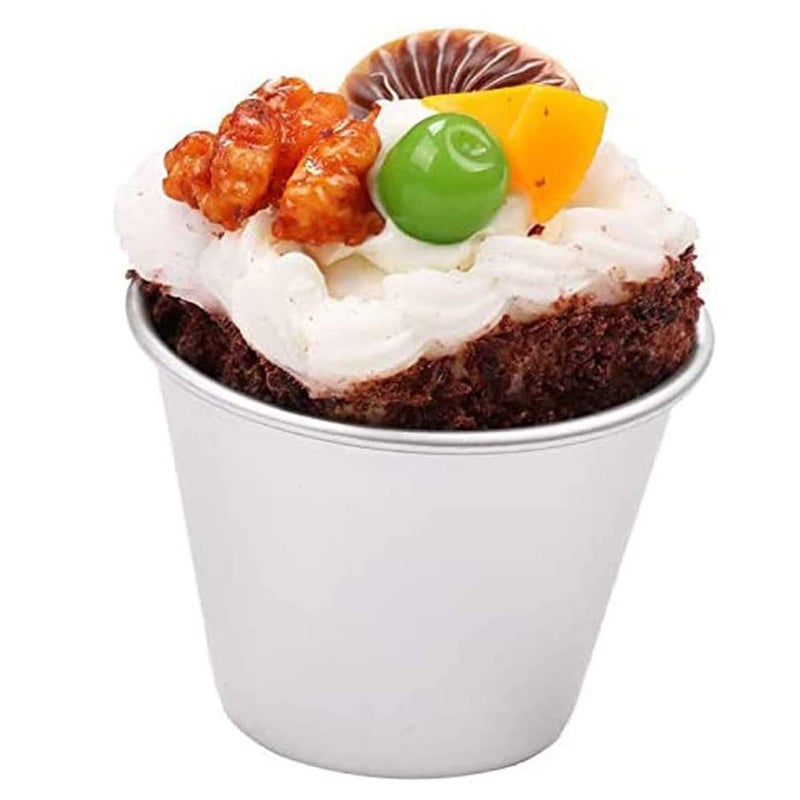 FRIGIIRE 6 Pcs Nonstick Individual Tumblers Popovers Chocolate Molten Pudding Cups Raspberry Mold,3.15 inch Height - Image 5